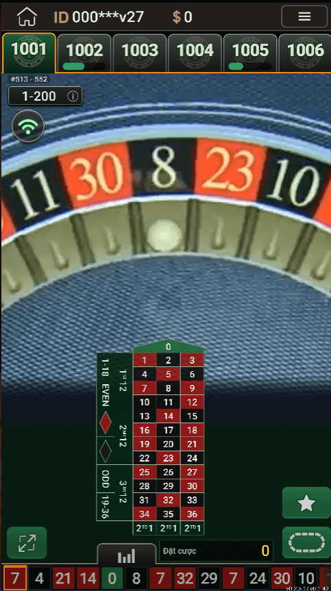 Khám Phá Trò Chơi Roulette tại SV388 - Đỉnh Cao Giải Trí Cùng Bánh Xe May Mắn Hiển thị kết quả game roulette