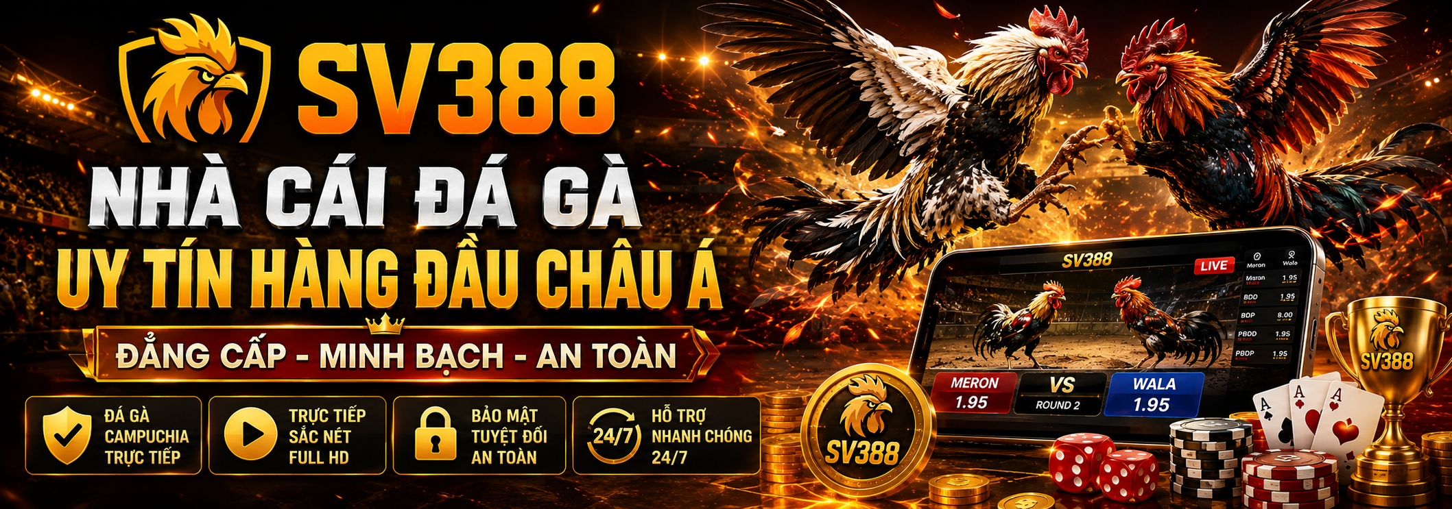 SV388 - Nhà Cái Đá Gà SV388.COM | Link Vào Mobile & PC 2026 SV388 - Nhà Cái Đá Gà Uy Tín Hàng Đầu Châu Á